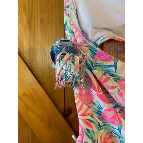 Decree Womens Pastel Oasis Monokini One Piece Swimsuit Size XL nwt (8068) - Picture 6 of 7